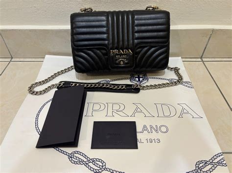 prada diagramme flap bag review|Prada recycled bags.